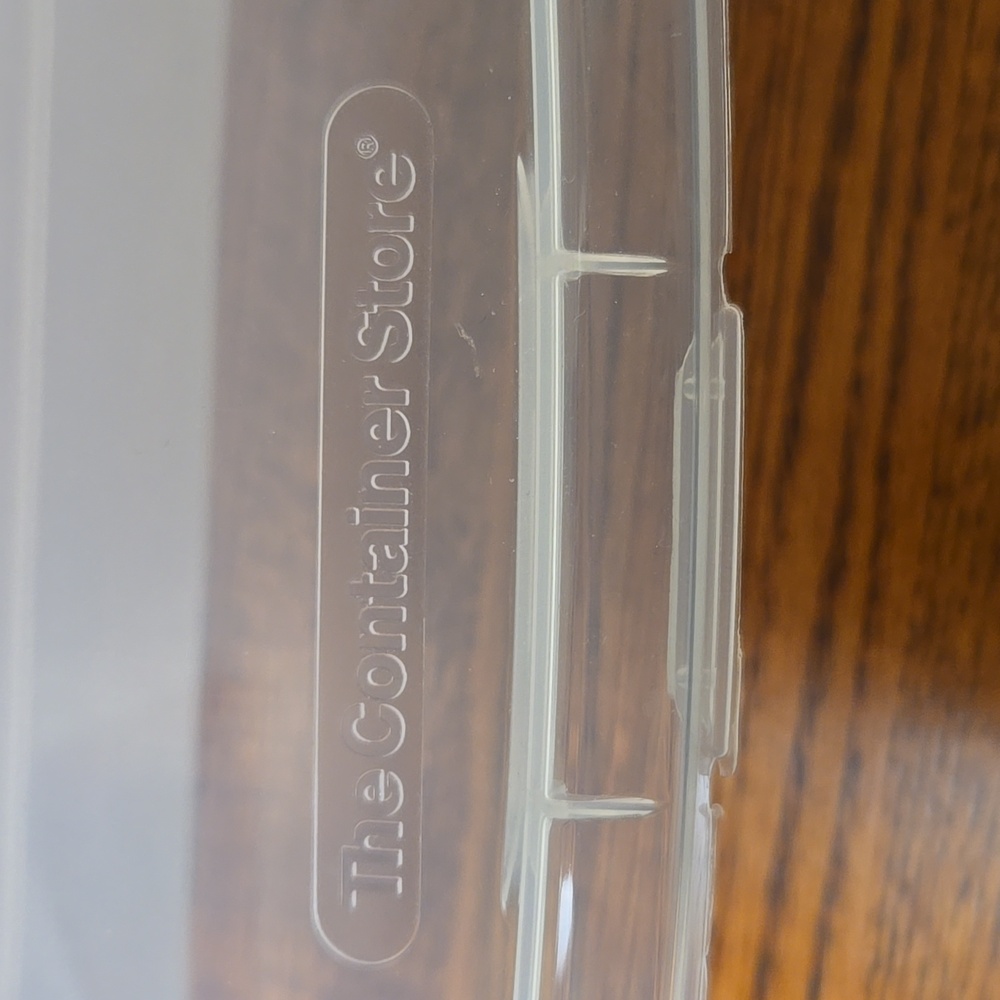 THE CONTAINER STORE Clear Plastic Storage Boxes - 2 - Picture 3 of 8